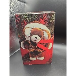 Avon 1984 - Plush Puppy Christmas Ornament - Boxed